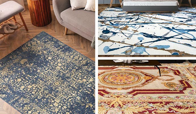 Different types of rug.