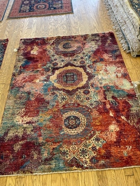 4'x6' studio abstract rug