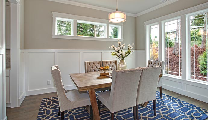 Transitional rug