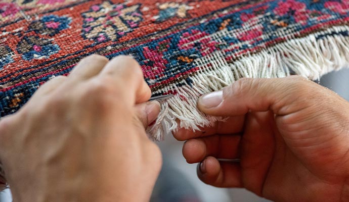 Professional rug repair