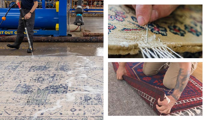 rug cleaning, repair and padding service in Altamont