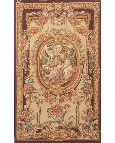 Antique French Tapestry Panel Circa 1890