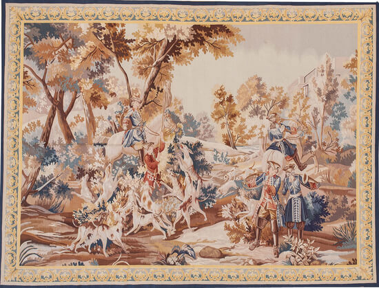 Recreation of an 18th Century Gobelins design Tapestry