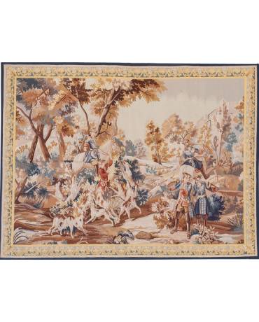 Recreation of an 18th Century Gobelins design Tapestry