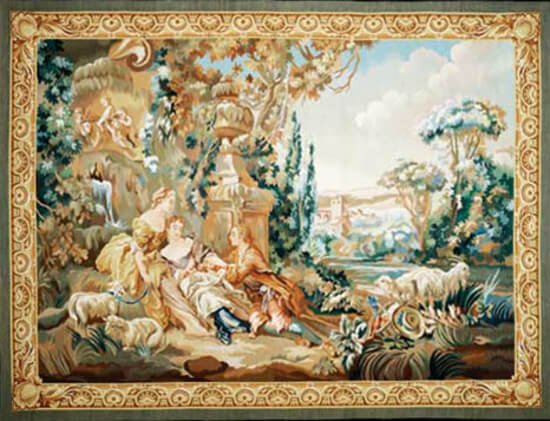 Recreation of an18th century design after a Boucher painting