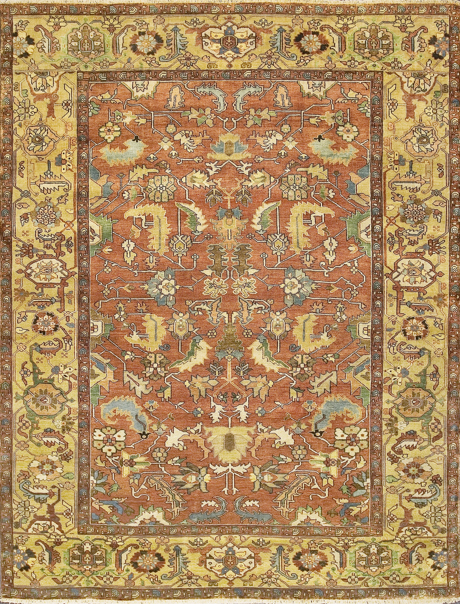 Antique Serapi 203CS Red / Gold