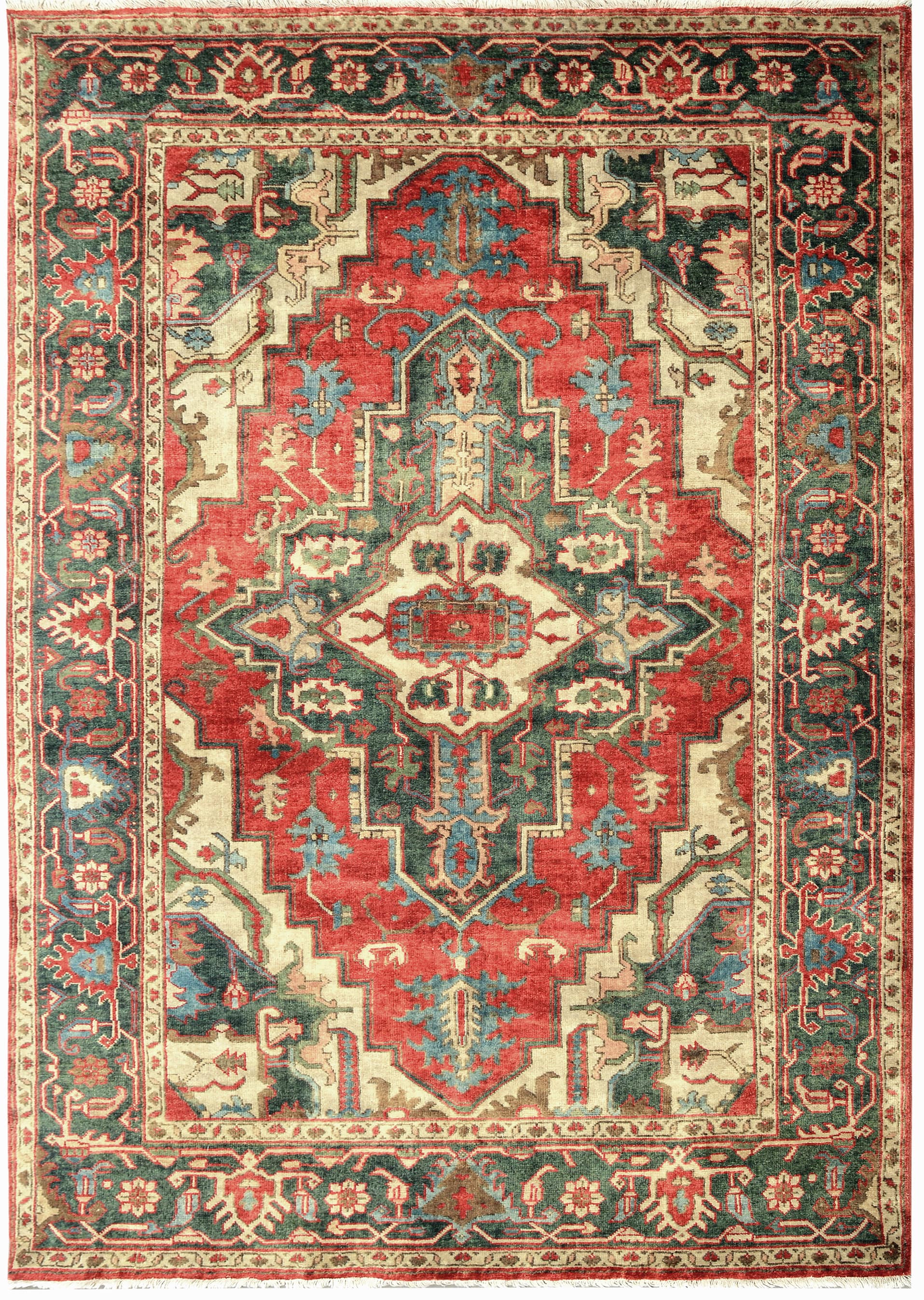 Antique Serapi HER21 RED / BLUE