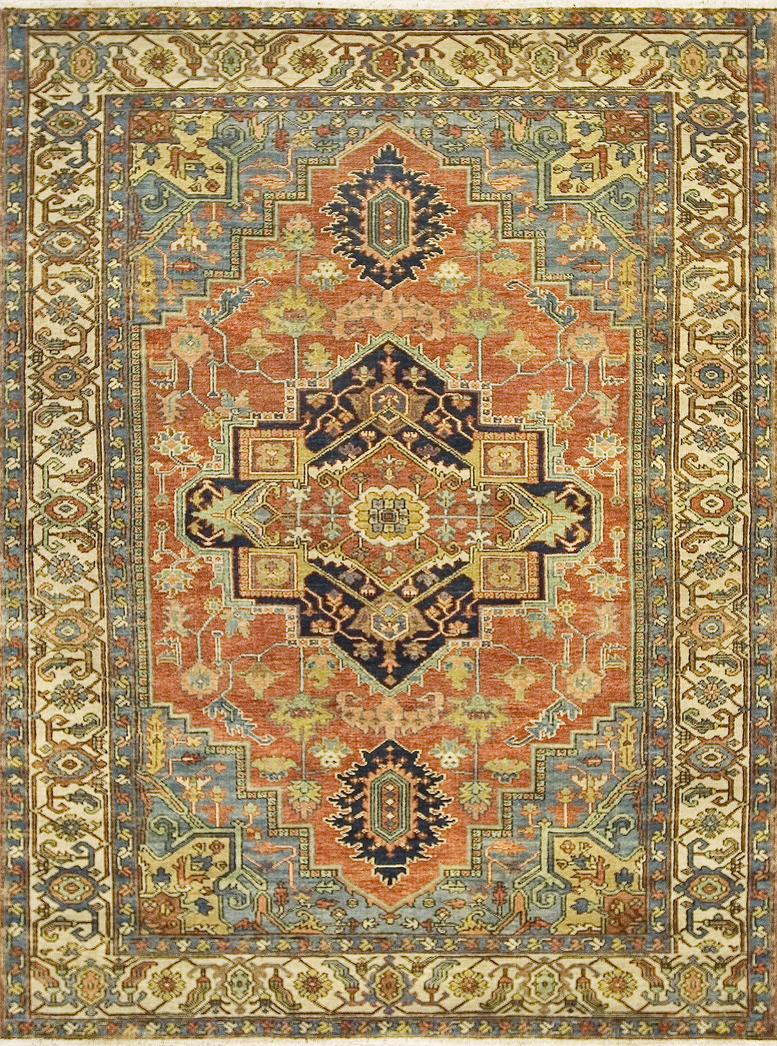 Antique Serapi Heriz-5 Red