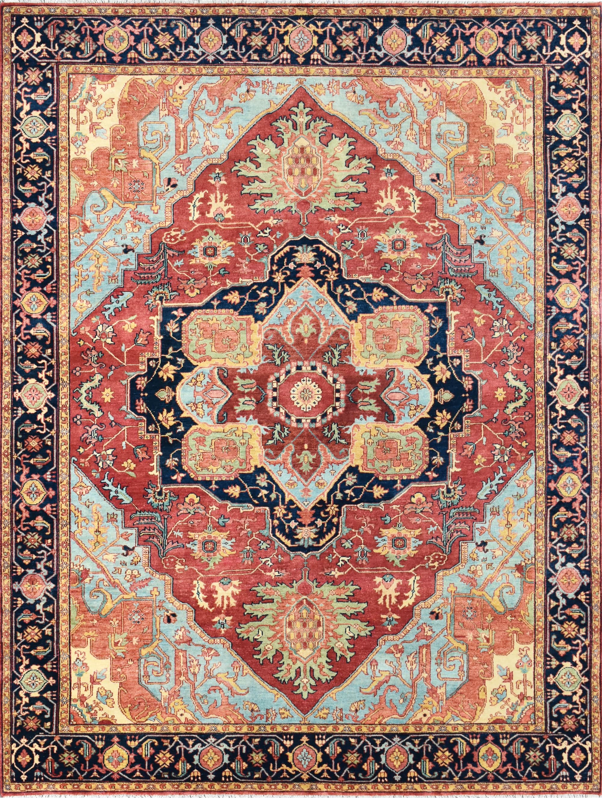 BAKSHAHESH II BK083 RED / BLUE