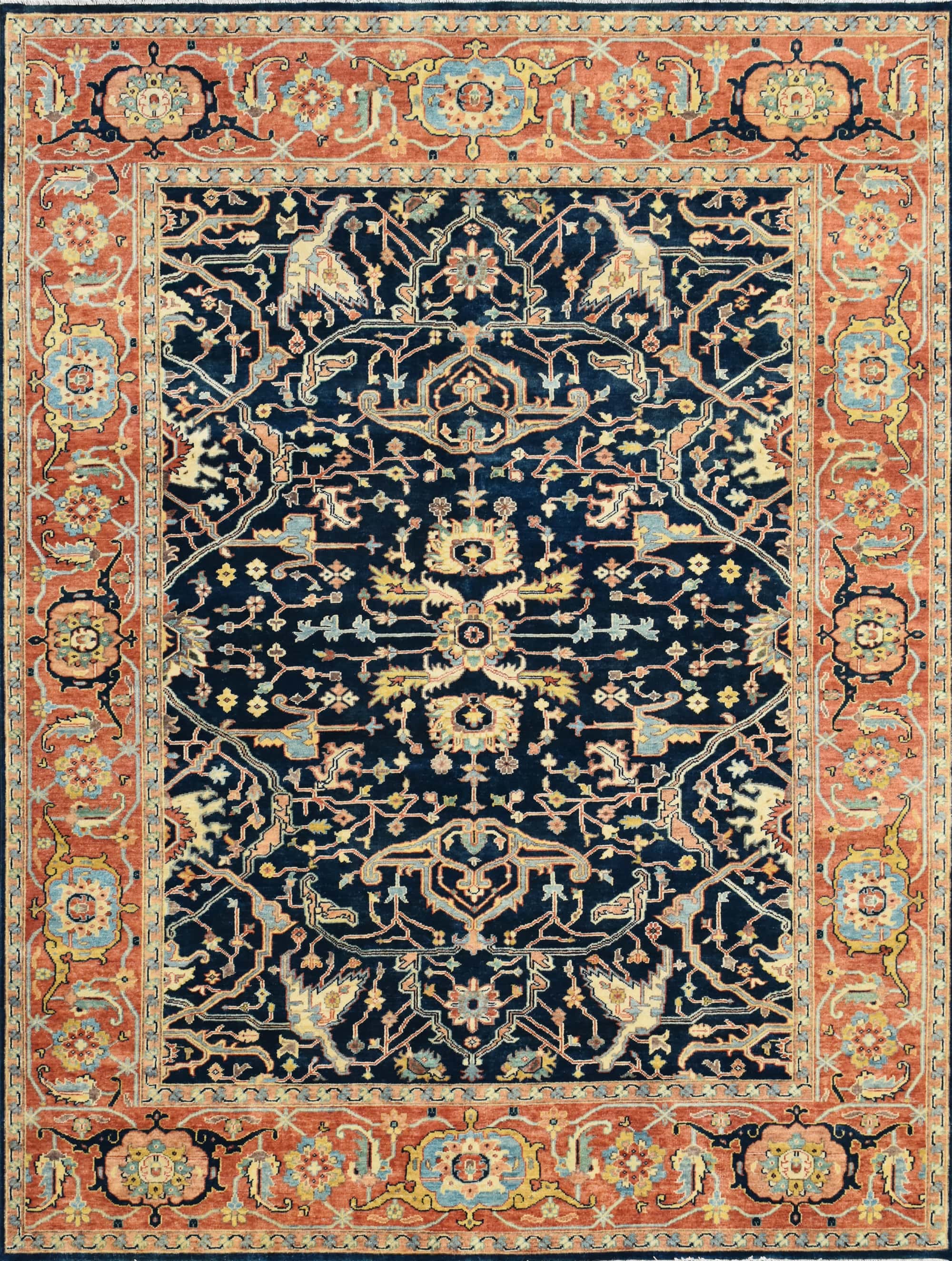 BAKSHAHESH II BK087 BLUE / RED