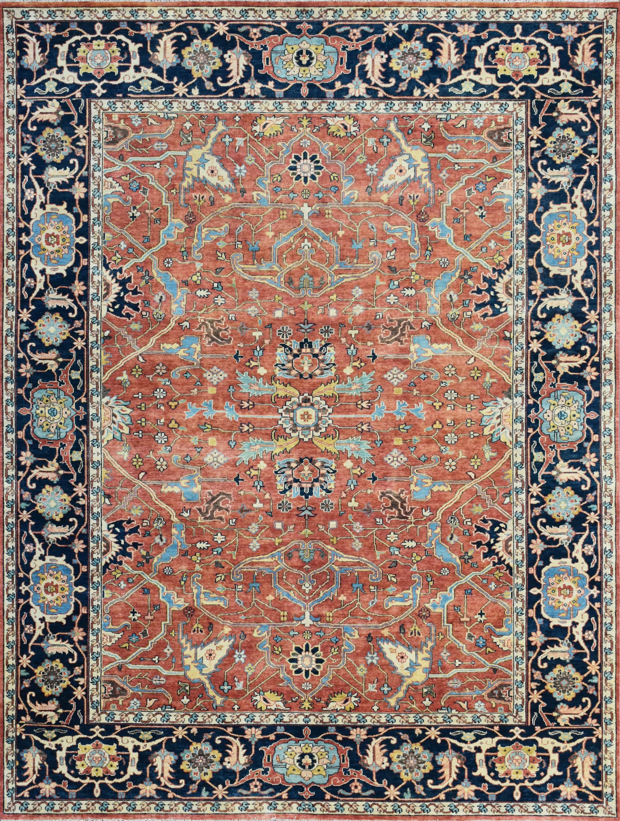 BAKSHAHESH II BK087 RED / BLUE