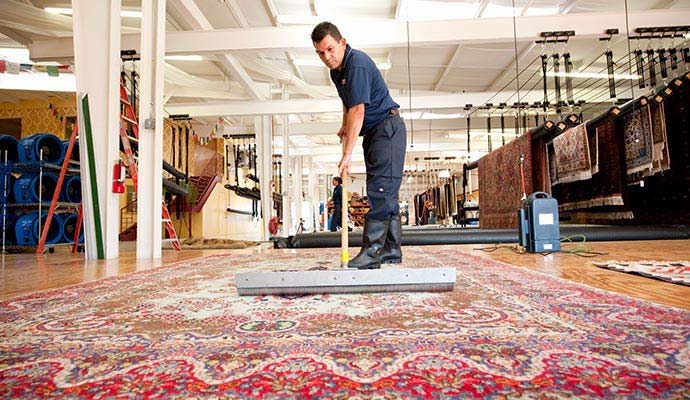 Professional rug washing