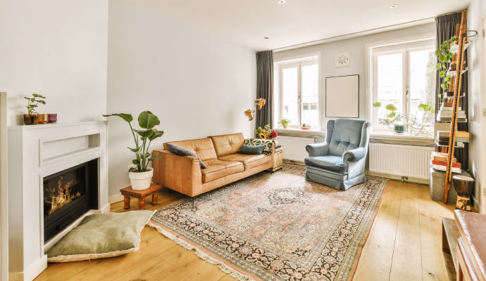 A well decorated living room